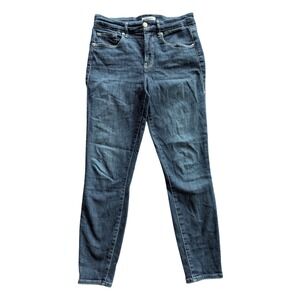 GOOD AMERICAN Good Legs Crop Jeans High Rise Skinny Fit Dark Wash Womens SZ 6/28